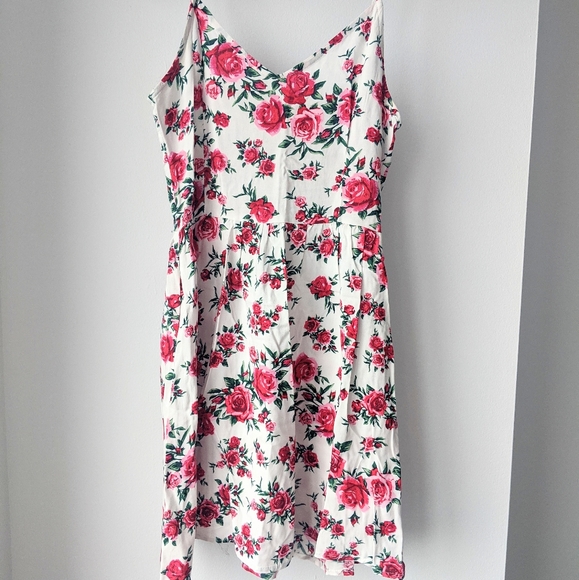 Pink Roses Summer Dress - Picture 2 of 2